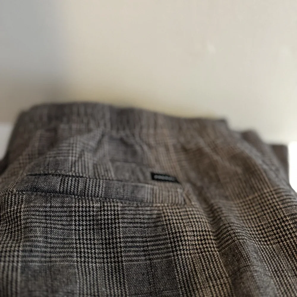 Pacsun Straight Fit Trousers Sz XL 100% Cotton Natural Fibers Houndstooth Fall
